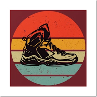 Vintage Art Basketball Shoe Posters and Art